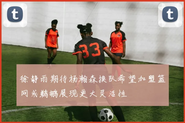 徐静雨期待杨瀚森换队希望加盟篮网或鹈鹕展现更大灵活性